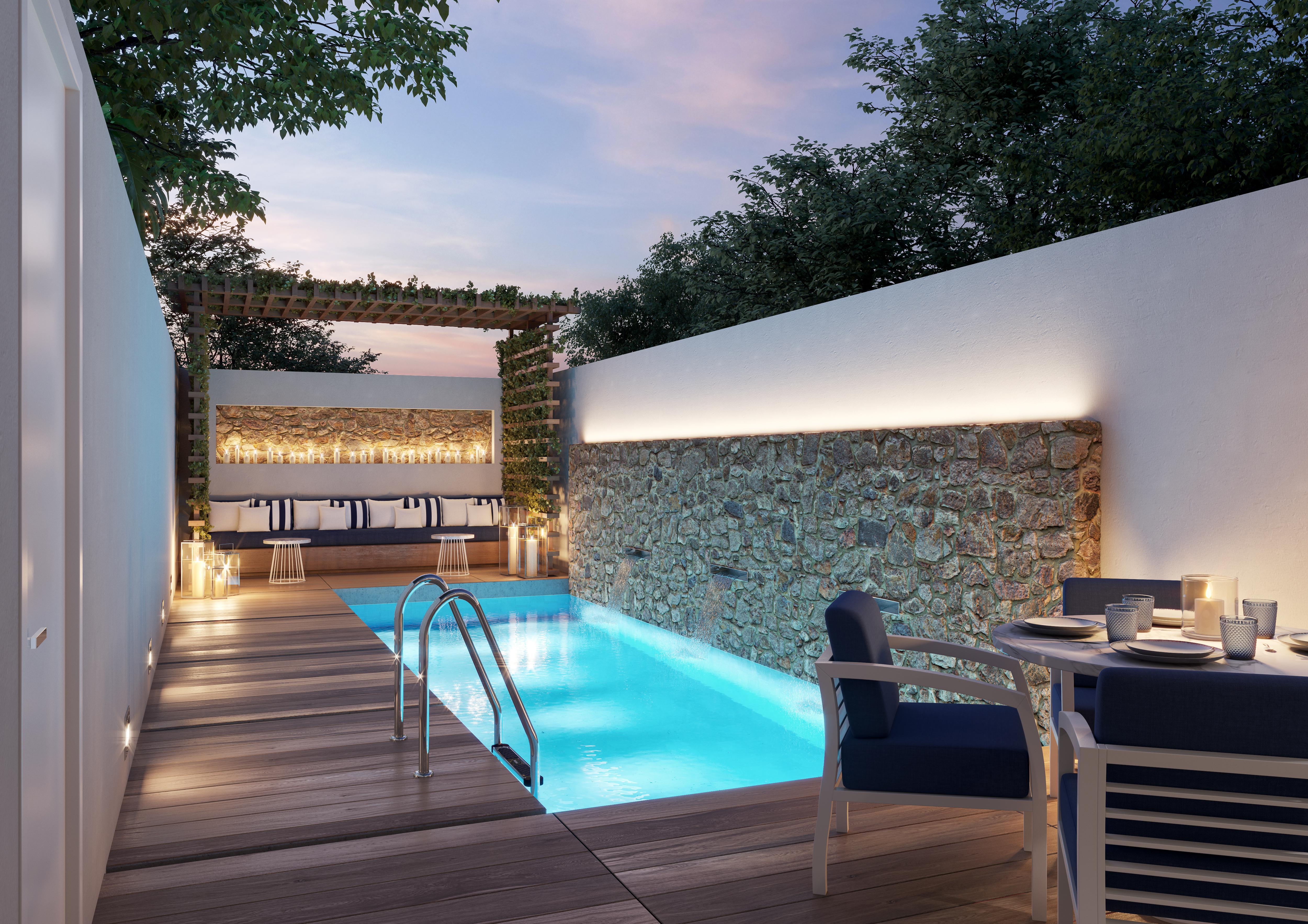 Minos Imperial Luxury Beach Resort & Spa Milatos Exterior photo The private pool of a suite at the hotel