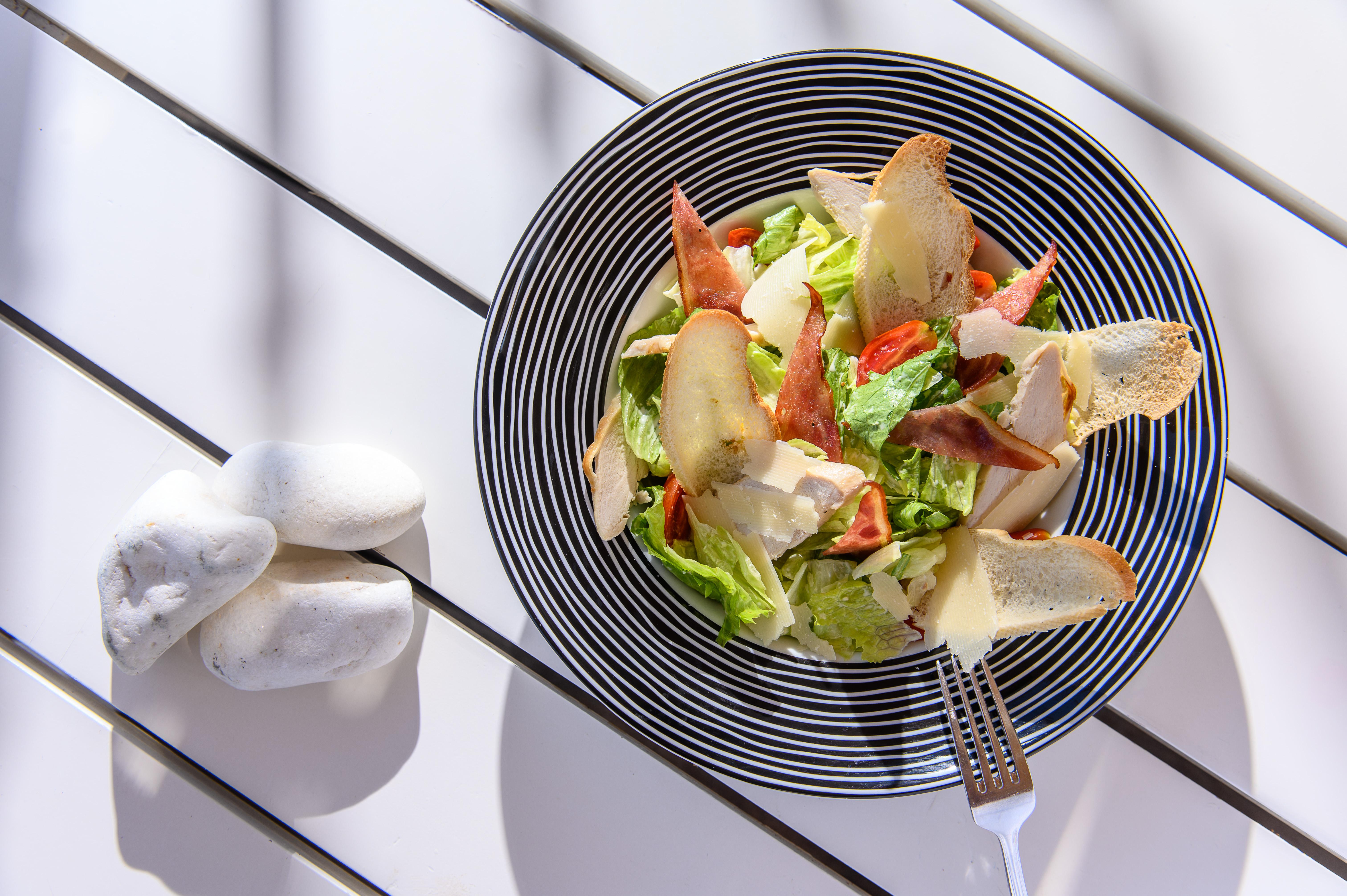 Minos Imperial Luxury Beach Resort & Spa Milatos Exterior photo A Caesar salad