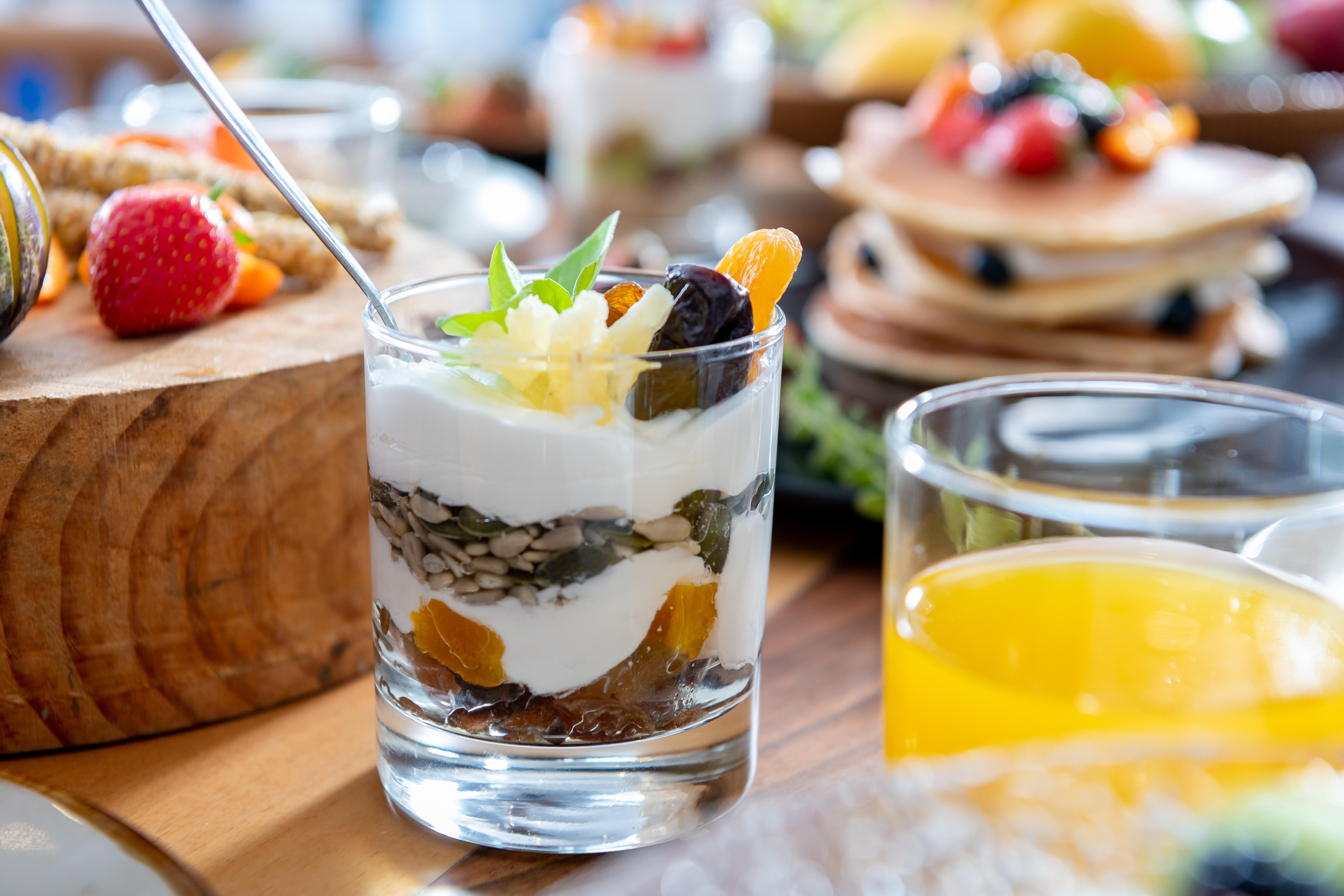Minos Imperial Luxury Beach Resort & Spa Milatos Exterior photo A parfait with fruit